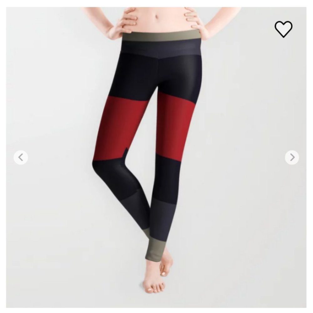 Society6 Leggings - "High Fashion Designer Style Stripes"